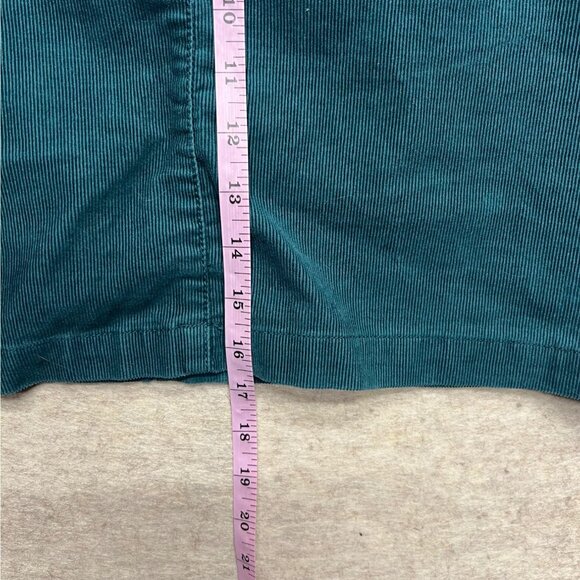 S. Oliver Green Corduroy Mini Skirt Size 38" Waist 17" Length - Picture 6 of 6